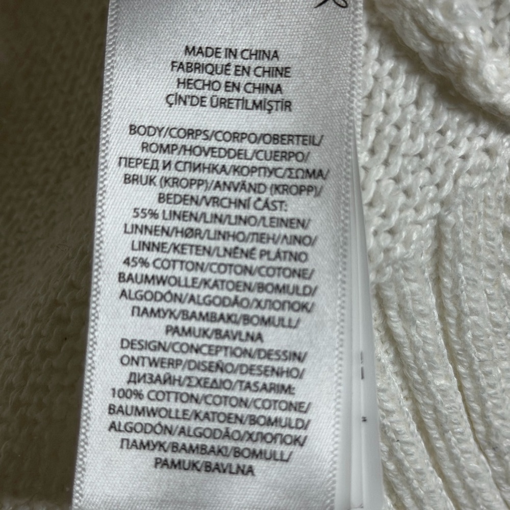 Polo Ralph Lauren Polo Bear Cotton Linen
Sweater in Deckwash White American Flag - Picture 6 of 8